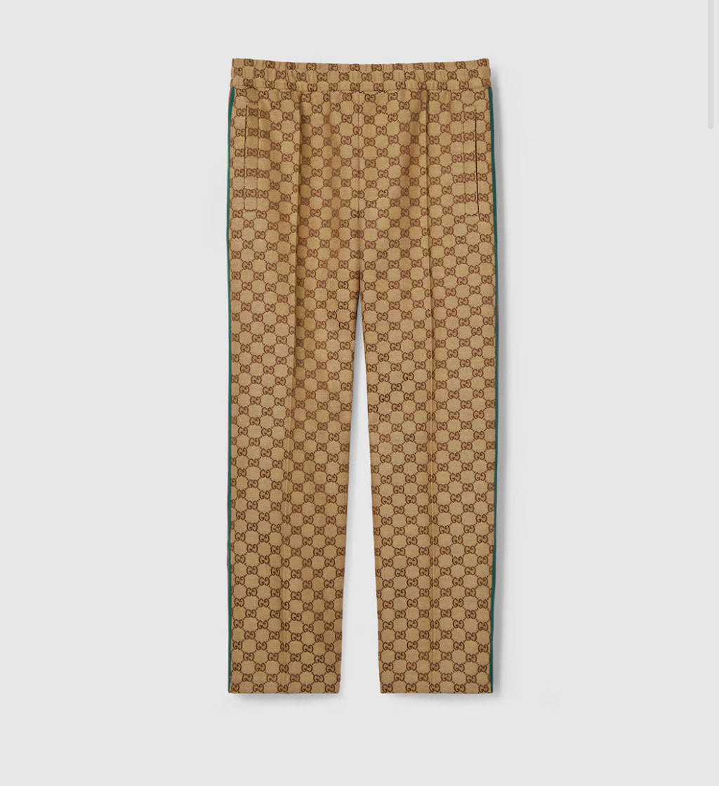 Pantalon de jogging en toile en mélange de lin GG