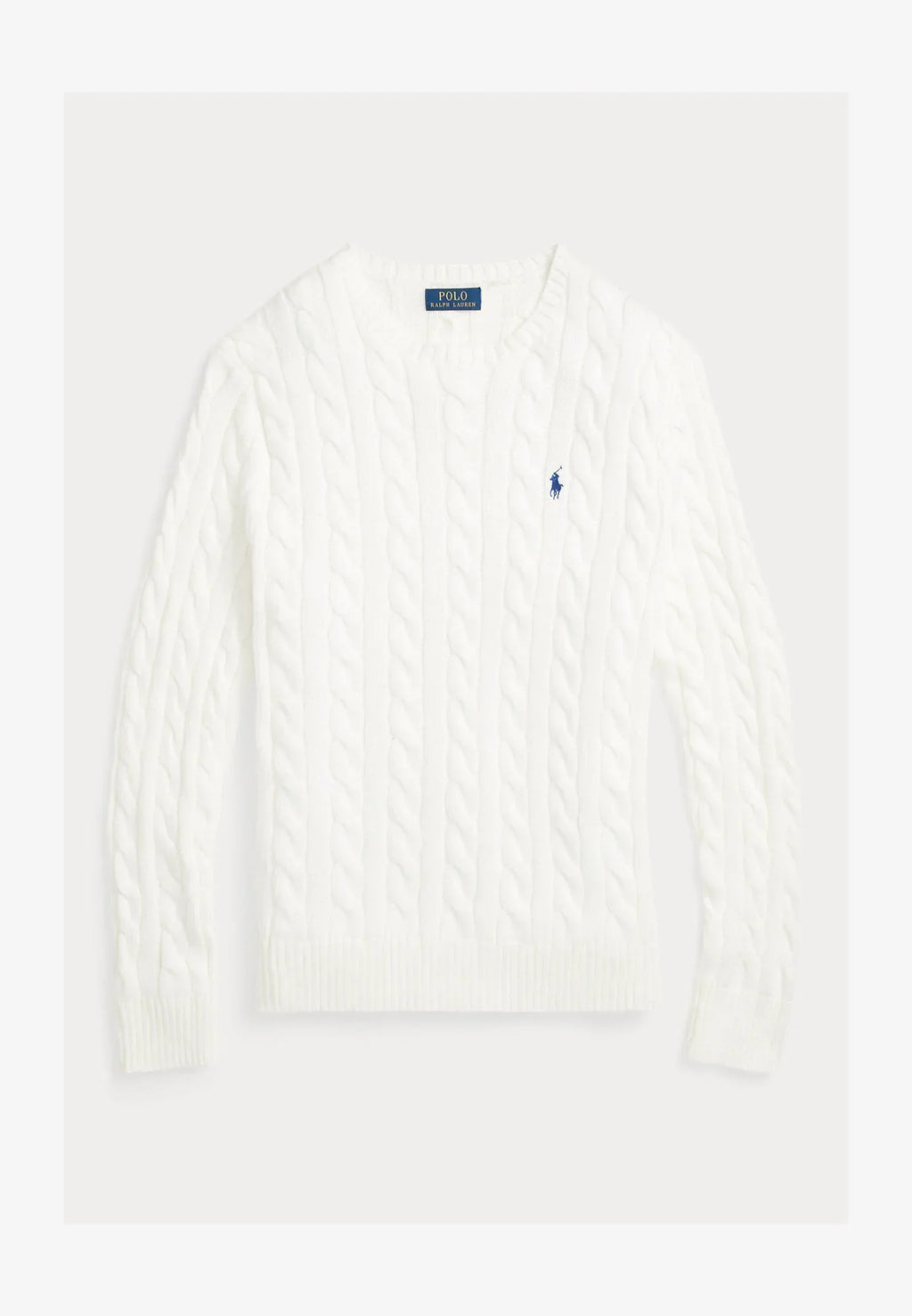 Pull Ralph Lauren En Laine Blanc