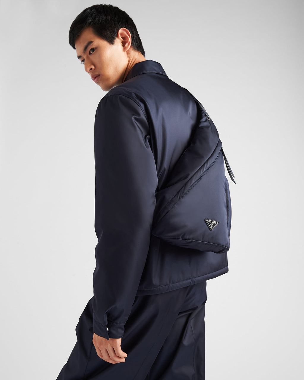 Sac à dos en Re-Nylon et cuir