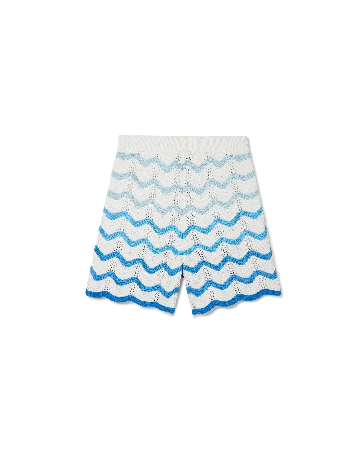 Wavy Gradient Crochet Shorts