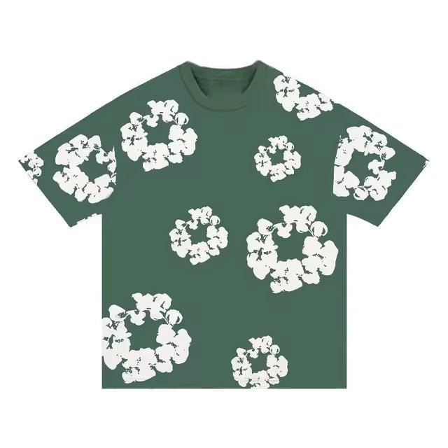 T-Shirt Denim Tears Vert